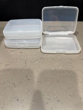 The Container Store Set of Three Hinged Boxes, NEW